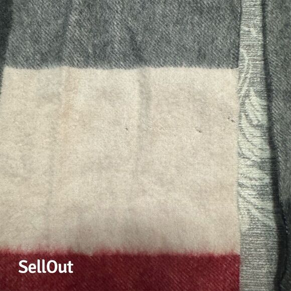 Charter Club Unisex Multicolor Plaid Cashmere Scarf with Tassel Fringe - Picture 7 of 7